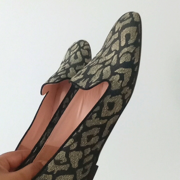 J. Crew Cheetah Jaquard Smoking Loafers - Picture 6 of 7